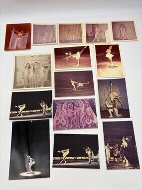 1961 Holiday on Ice 15 Original Photos Rosemarie Unger White Swan Figure Skating
